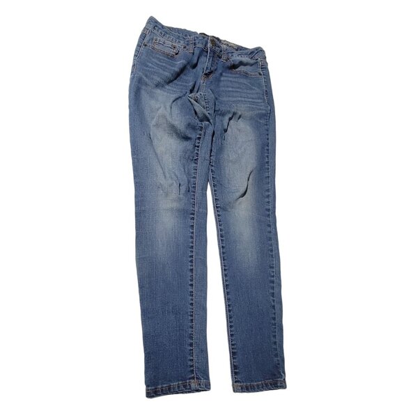 Aeropostale Jegging Jeans Womens Size 4 Short Low Rise Medium Wash Denim Pants - Picture 2 of 6